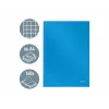 LEITZ Solid quaderno A4 a righe nero 80 fogli copertina rigida rilegato a filo con elastico, portapenna, segnalibro e tasca interna 46640030