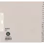 Segnaposto in carta LEITZ A-Z, A4, mezza altezza, 20 parti grigio, 100 g/m², foratura 80 mm, con rinforzo fori (6095-00-85)