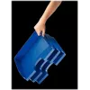 Leitz WOW Scatola portadocumenti A4 blu metallizzato 70 mm dorso Click & Store 5218-00-35