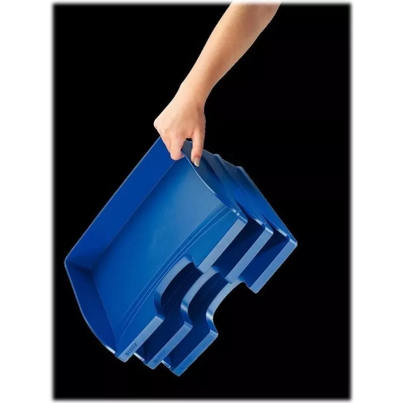 Leitz WOW Scatola portadocumenti A4 blu metallizzato 70 mm dorso Click & Store 5218-00-35
