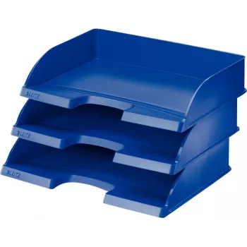 Leitz WOW Scatola portadocumenti A4 blu metallizzato 70 mm dorso Click & Store 5218-00-35