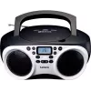 Lenco SCD-501 WH lettore CD portatile con Bluetooth, radio FM, riproduzione MP3 via USB, bianco/nero