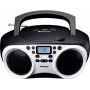 Lenco SCD-501 WH lettore CD portatile con Bluetooth, radio FM, riproduzione MP3 via USB, bianco/nero