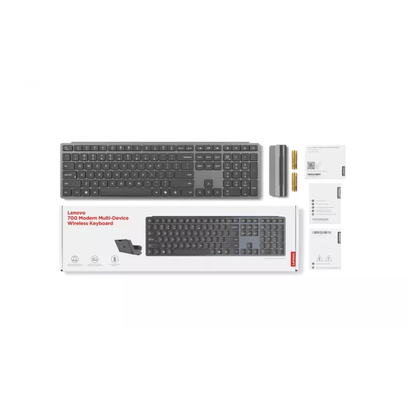 Lenovo 700 Modern Multi-Device Tastiera wireless lituana Luna Grey