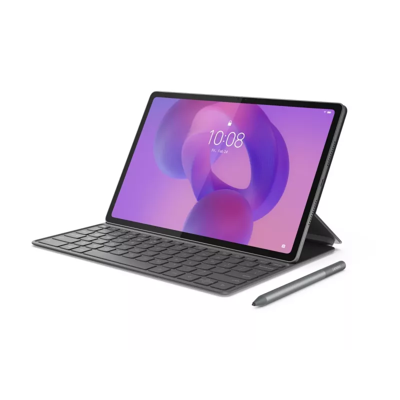 Lenovo tastiera Folio per Idea Tab Plus - Storm Grey, QWERTY US, trackpad (ZG38C07528)