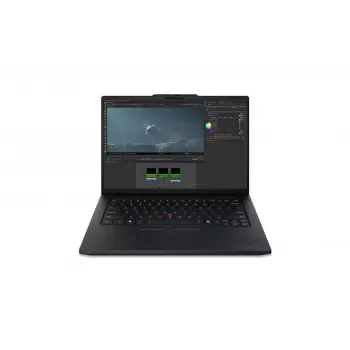 Lenovo ThinkPad P14s Gen 7 Laptop 14,5 pollici WUXGA, Intel Core Ultra 7 356H, 16GB RAM, 512GB SSD, NVIDIA RTX PRO 500 Blackwell Generation 6GB, Windows 11 Pro, tastiera retroilluminata nordica, nero, lettore di impronte digitali