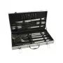 Leopold Vienna kit BBQ 18 pezzi 8x24x27 cm valigetta in acciaio inox e alluminio argento
