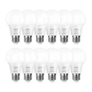 LEPRO 100089-WW-EU-12 Lampada LED E27 A60 8,5W (equivalente 60W) 806 lm 2700K bianco caldo 180° confezione da 12
