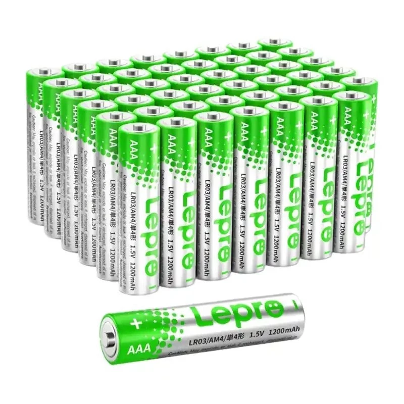LEPRO 130001-48 AAA Batterie alcaline R3, confezione da 48 | 1,5V a lunga durata, senza mercurio