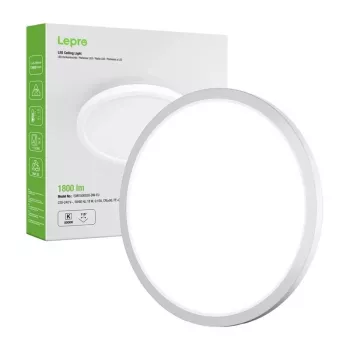 LEPRO 1500038 Plafoniera LED 18W 1800lm 4000K Bianco neutro IP54 a parete