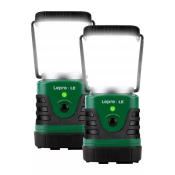 Lampada da campeggio LEPRO 3300008-2, 4400mAh, confezione da 2