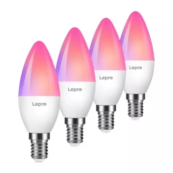 LEPRO BC1-EU-4 C37 RGBCW Lampada LED Wi-Fi