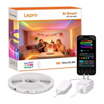 Lepro S1 Striscia LED RGBIC Wi-Fi Bluetooth 10m