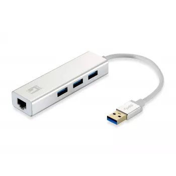 LevelOne adattatore Gigabit USB-A 3.0 a RJ45 + 3x USB-A 3.0 1Gbps