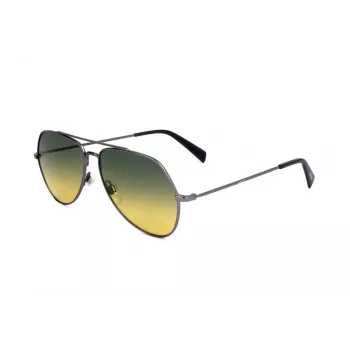 Levi's LV-1012-S-R80 Occhiali da sole rettangolari unisex Havana/marrone 57mm