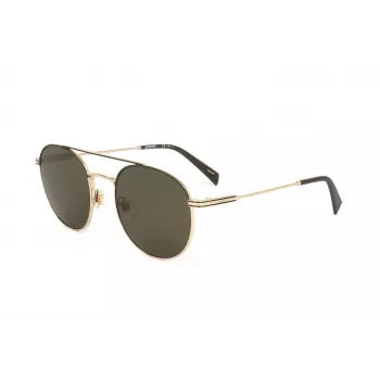LEVI'S LV-1013-S-J5G Occhiali da sole unisex rettangolari - montatura nera, lenti grigie, 54 mm