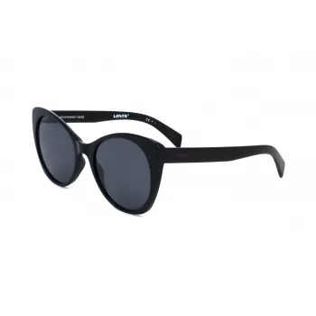 Occhiali da sole donna LEVI'S LV-1015-S-807 quadrati - montatura nera, lenti grigie, protezione UV400