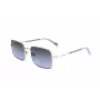 LEVI'S LV-1019-S-BL Occhiali da sole unisex rettangolari - montatura nera, lenti grigio fumo 57mm
