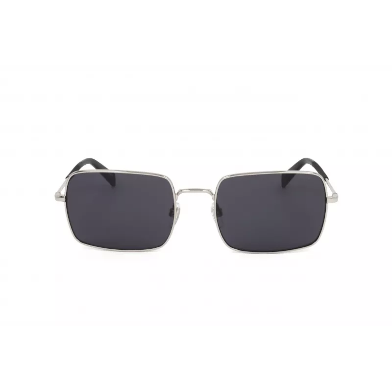 LEVI'S LV-1019-S-IR Occhiali da sole unisex - Montatura nera, lenti grigie, 57 mm
