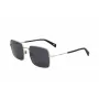 LEVI'S LV-1019-S-IR Occhiali da sole unisex - Montatura nera, lenti grigie, 57 mm
