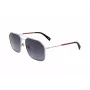 Levi's LV-1021-S-RD Occhiali da sole unisex - montatura nera, lenti grigie, 58 mm