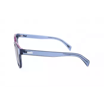 LEVI'S LV-1022-S-PJP Occhiali da sole Unisex Rettangolari - Montatura in Acetato Havana, Lenti Polarizzate Verdi, 51 mm