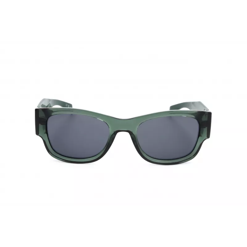 LEVI'S LV-1033-S-1ED Occhiali da sole unisex rettangolari - montatura nera lenti grigie 53mm