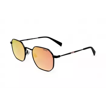 LEVI'S LV-1035-S-003 Occhiali da sole unisex, montatura nera, lenti grigie, 51/22/140 mm