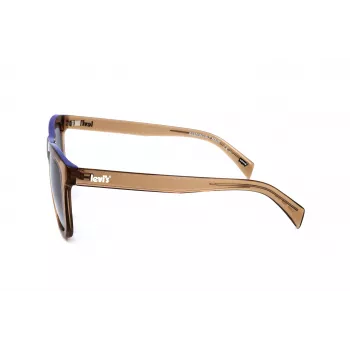 LEVI'S LV1023S09GB Occhiali da Sole Unisex - Montatura Nero Opaco, Lenti Grigie, 53 mm