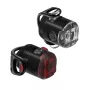 Lezyne Set luci LED USB coppia – 200 lumen anteriore e 10 lumen posteriore, IPX7, ricarica USB integrata