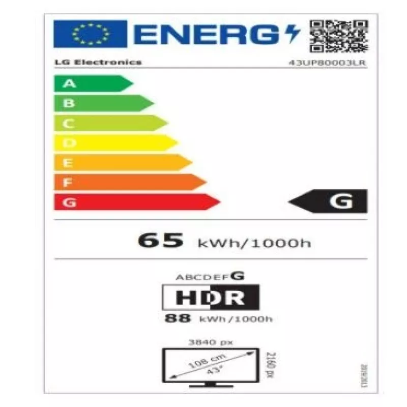 LG 43UP80003LR TV Smart LED 4K Ultra HD 43
