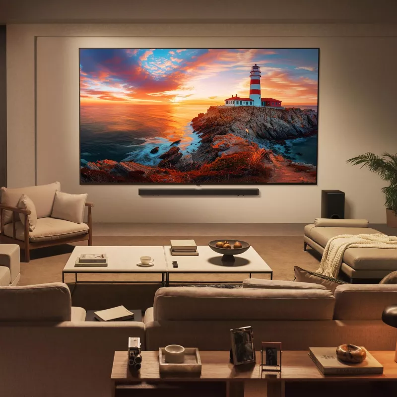 LG 55QNED82A6B 55 inch QNED 4K Ultra HD Smart TV, 120Hz, WebOS 24, HDR10 Pro