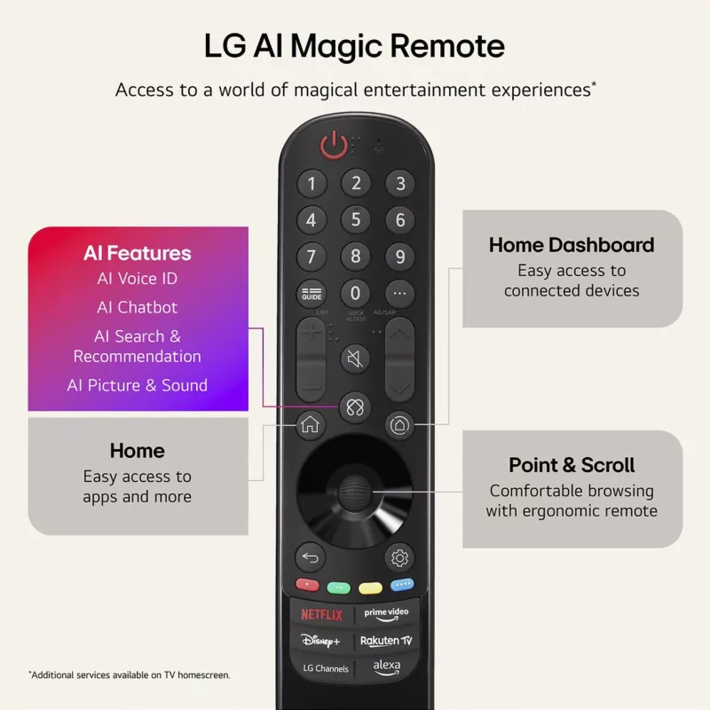 LG Electronics OLED42C6ELB TV OLED 42 pollici 4K, nero, 120 Hz, triple tuner, webOS Smart TV
