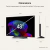 LG Electronics OLED48C6ELB.AEUD TV OLED 4K 48 pollici, nero, UltraHD/4K, Triple-Tuner, pannello 120Hz
