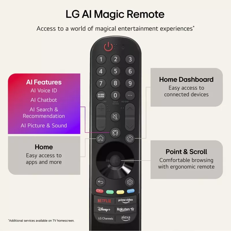 LG Electronics OLED48C6ELB.AEUD TV OLED 4K 48 pollici, nero, UltraHD/4K, Triple-Tuner, pannello 120Hz