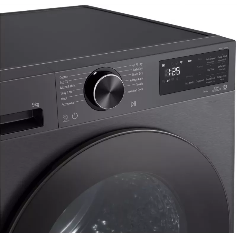 LG RHX7010TBB Asciugatrice, Nero