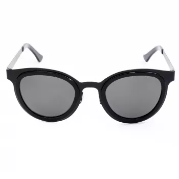 LGR FELI-BLACK01 Occhiali da sole unisex - montatura nera, lenti grigio scuro, 47/24/145 mm