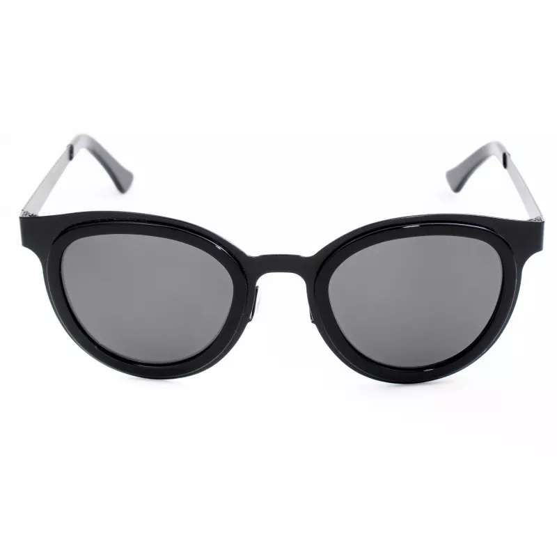 LGR FELI-BLACK01 Occhiali da sole unisex - montatura nera, lenti grigio scuro, 47/24/145 mm
