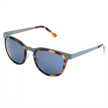 LGR GLOR-BLUE39 Occhiali da sole unisex 49/22/145 mm lenti blu montatura nera
