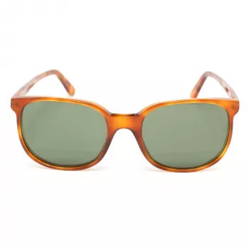 LGR Unisex Springhavan02 Occhiali da sole - Montatura in acetato havana, lenti in minerale verdi, 50/19/145 mm