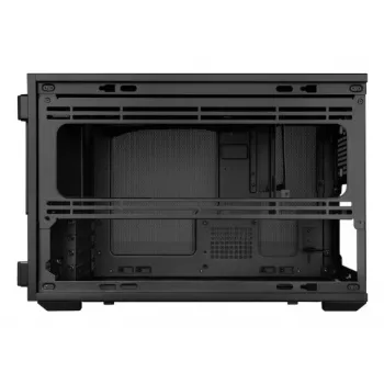 Lian Li DAN Cases B4 Wood Edition case PC mini-tower, Micro-ATX, pannello frontale in noce, nero