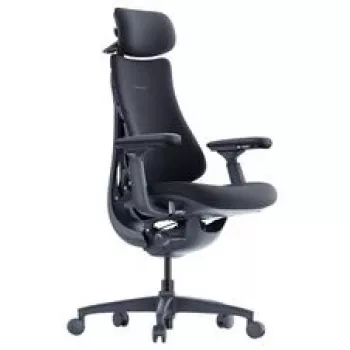 LiberNovo Omni sedia da ufficio ergonomica con schienale attivo e funzione massaggio, nero