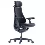 LiberNovo Omni sedia da ufficio ergonomica con schienale attivo e funzione massaggio, nero