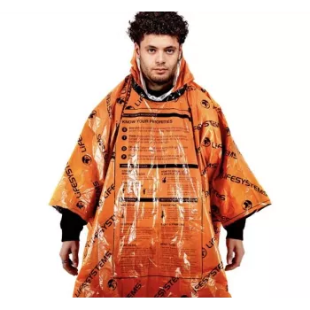 Lifesystems Heatshield Emergency Poncho – argento, impermeabile e antivento, 60 g (modello 42180)