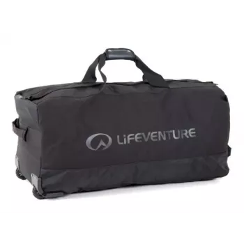 Lifeventure borsa da spedizione 120L con ruote e ruote all-terrain, nera
