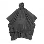 Lifeventure poncho antipioggia da viaggio – nylon ripstop impermeabile, nero, taglia unica