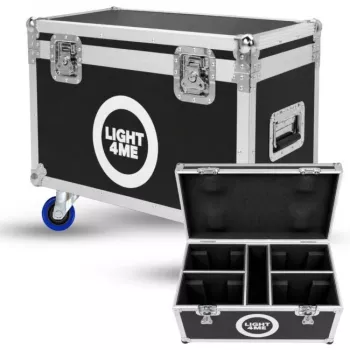 LIGHT4ME 100 SPOT RING CASE 4IN1 flight case per 4 teste mobili