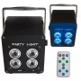 LIGHT4ME ACCU PAR 4x3W luce par LED RGB ricaricabile 360