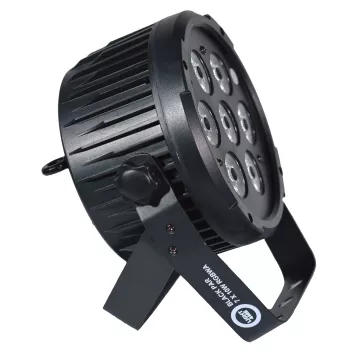 LIGHT4ME BLACK PAR 7x10W RGBWA LED Potente e leggero