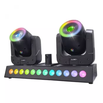 LIGHT4ME CLONE 1 LED RGBW effetto luce 2 teste